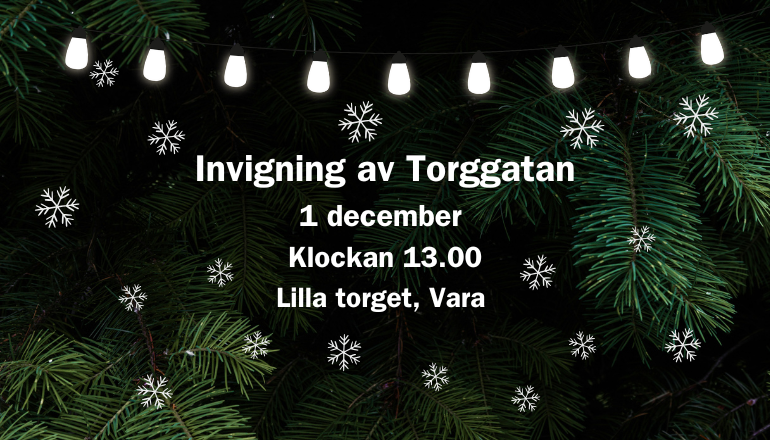 Invigning av Torggatan 1 december.
